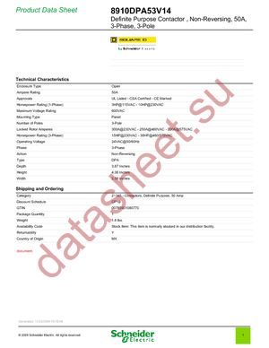 8910DPA53V14 datasheet  